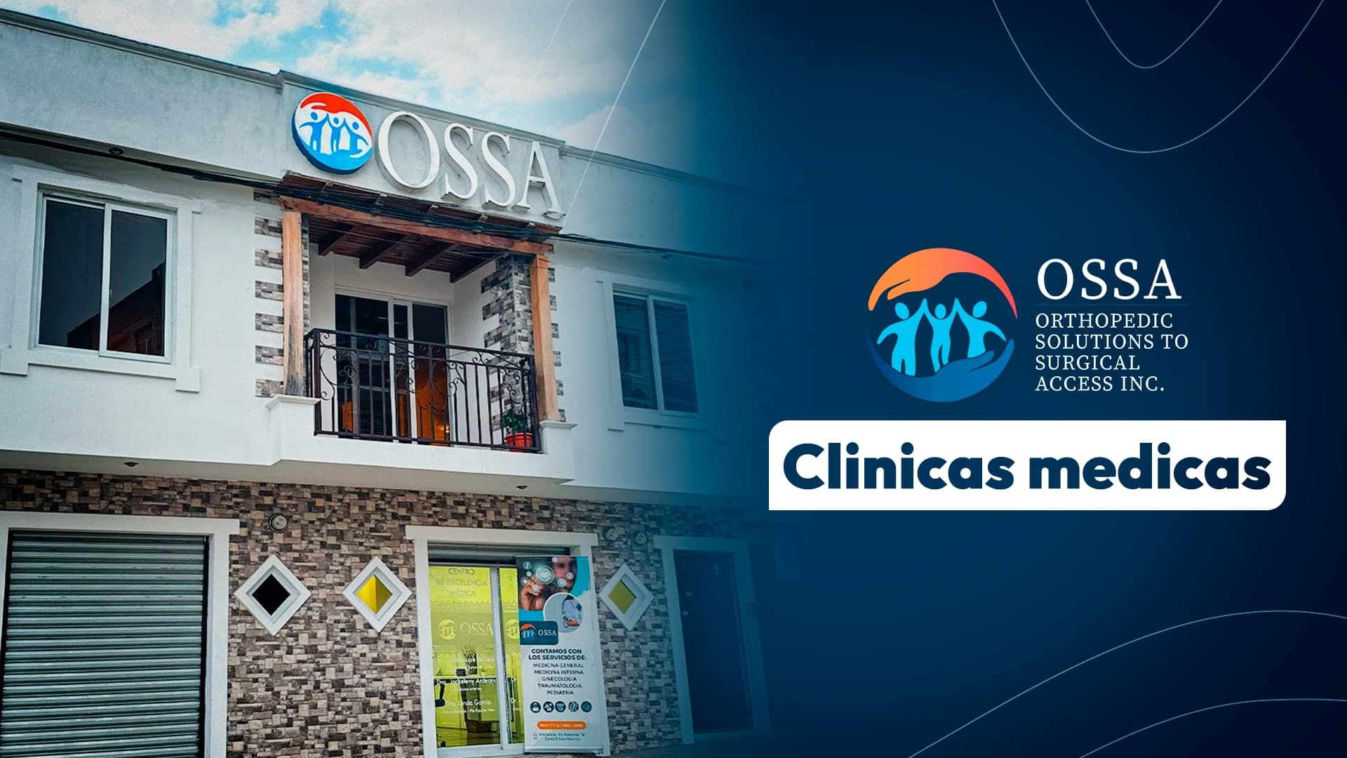 Imagen principal de la sección de clínicas de Fundación OSSA Guatemala